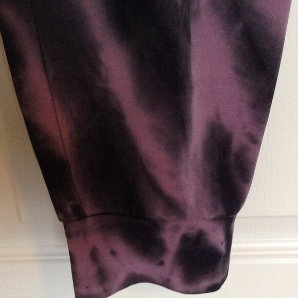 Torrid Women's Casual Knit Joggers Purple Black Tie Dye Stretchy Size 1 Comfy - Picture 4 of 6
